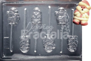 Molde Papa noel con bolsa de regalos