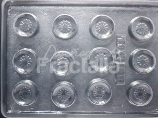 Molde Galleta con flor en el centro