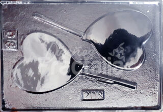 Molde Corazones planos grandes