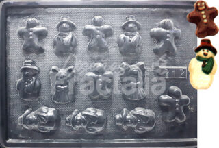 Molde Muneco de nieve angel jengibre