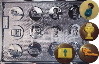 Molde Feliz bautizo primera comunion biblia