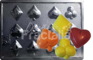 Molde Treboles corazones y rombos