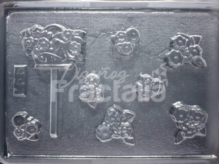 Molde Ramos y canastas de flores