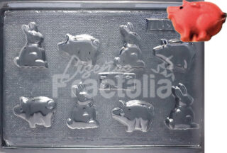 Molde Conejos y cerdos