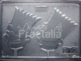 Molde Personajes Bart simpson cara