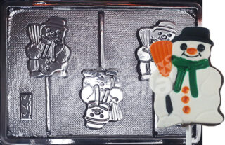 Molde Muneco de nieve plano