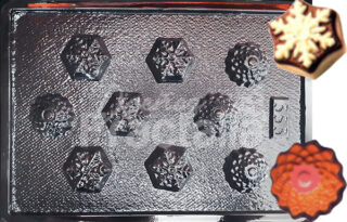 Molde Cristales de nieve