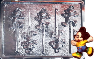 Molde Personajes Mickey corriendo