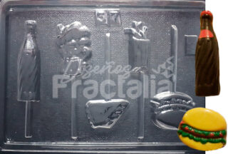 Molde Gaseosa hamburguesa y papas fritas