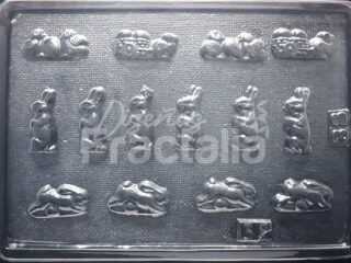Molde Conejos de pascua