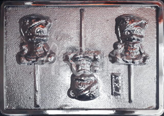 Molde Oso con vestido navideno