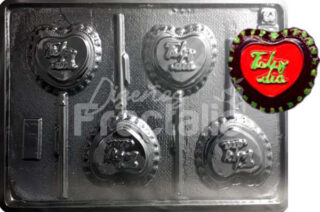 Molde Corazones feliz dia