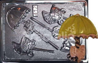 Molde Sombrilla y coche para bebe