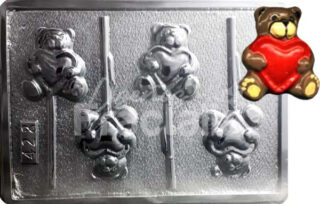 Molde Oso con corazon abrazado