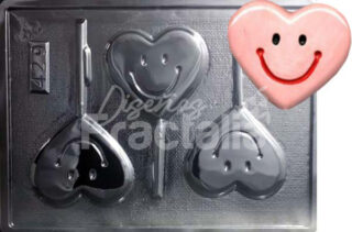 Molde Corazones cara feliz