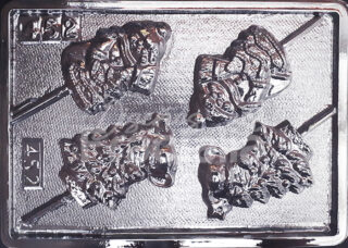 Molde Muneco de nieve y arbol