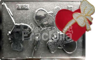 Molde Corazon con cinta