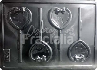 Molde Corazon con mono