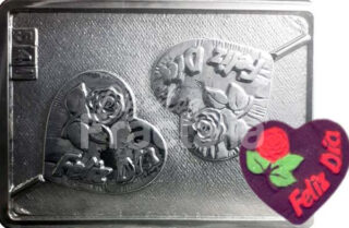 Molde Corazones feliz dia