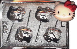 Molde Personajes Hello kitty cara mediana