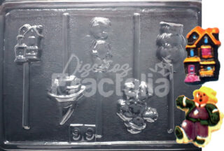 Molde Castillo calavera bruja y espantapajaros