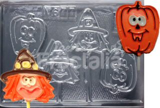 Molde Calabaza y brujas