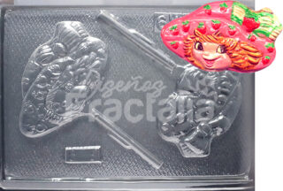 Molde Muneca fresa cara grande