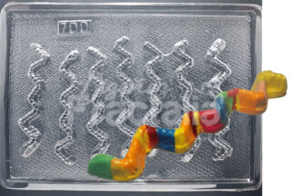 Molde Lombrices zic zac Pequenas