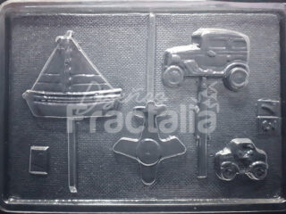Molde Avion carro y barco