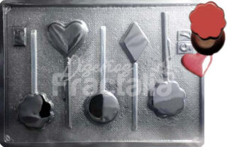 Molde Corazón rombo circulo y flor