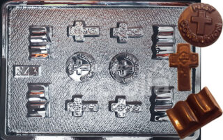 Molde Biblia cruz y ostia