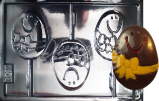 Molde Huevo cara feliz