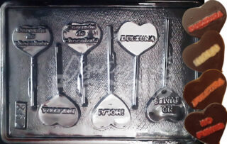 Molde Corazones con mensajes