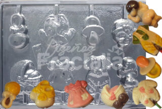 Molde Vestidos de bebe coche chupo?..