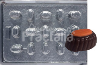 Molde Bombon ovalado rosa