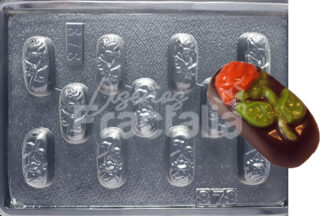 Molde Bombon ovalado rosa