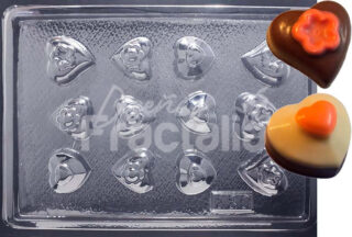 Molde Corazones rellenos