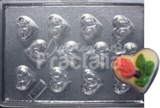 Molde Corazon con rosa