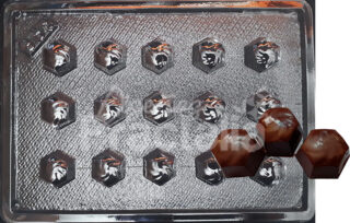 Molde Hexagonos rellenos