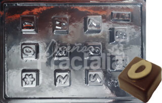 Molde Abecedario relleno 0-9