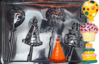 Molde Bomba ponque cupcake y gorro