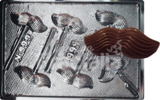 Molde Bigote con ondas