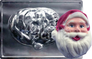 Molde gelatina papa noel cara pequena