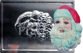 Molde gelatina papa noel cara