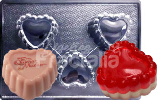 Molde gelatina corazón