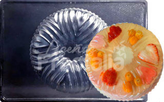Molde gelatina torta con rayas