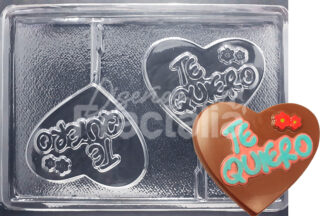 Molde Corazon te quiero x2