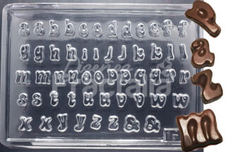 Molde abecedario letras pequeñas redondeadas