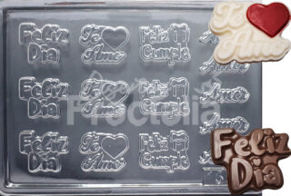 Molde feliz día, amor, feliz cumpleaños