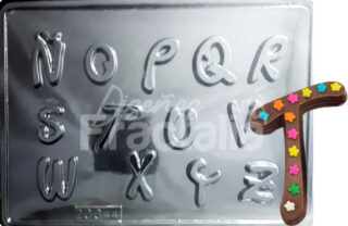 Molde especial abecedario N a Z